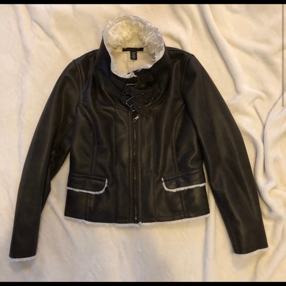 Kenneth Cole Faux Shearling Jacket - Picture 4 of 4